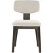 Rickett Dark Brown / Dove Cream Dining Chair, Set Of 2
